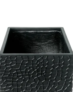 Clearance Beliani Vaso per piante FEIYAN 44 cm Nero