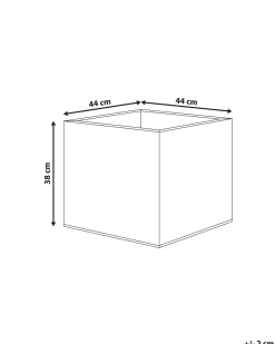 Clearance Beliani Vaso per piante FEIYAN 44 cm Nero