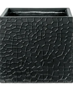 Clearance Beliani Vaso per piante FEIYAN 44 cm Nero