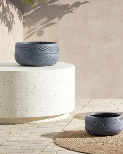 Best Beliani Vaso per piante FTERO Grigio