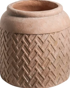 Discount Beliani Vaso per piante GERAKAS 35 cm Beige