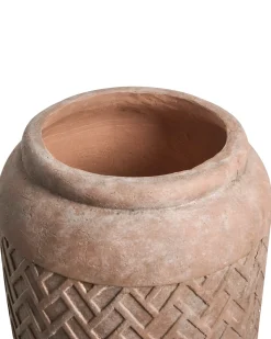 Discount Beliani Vaso per piante GERAKAS 35 cm Beige