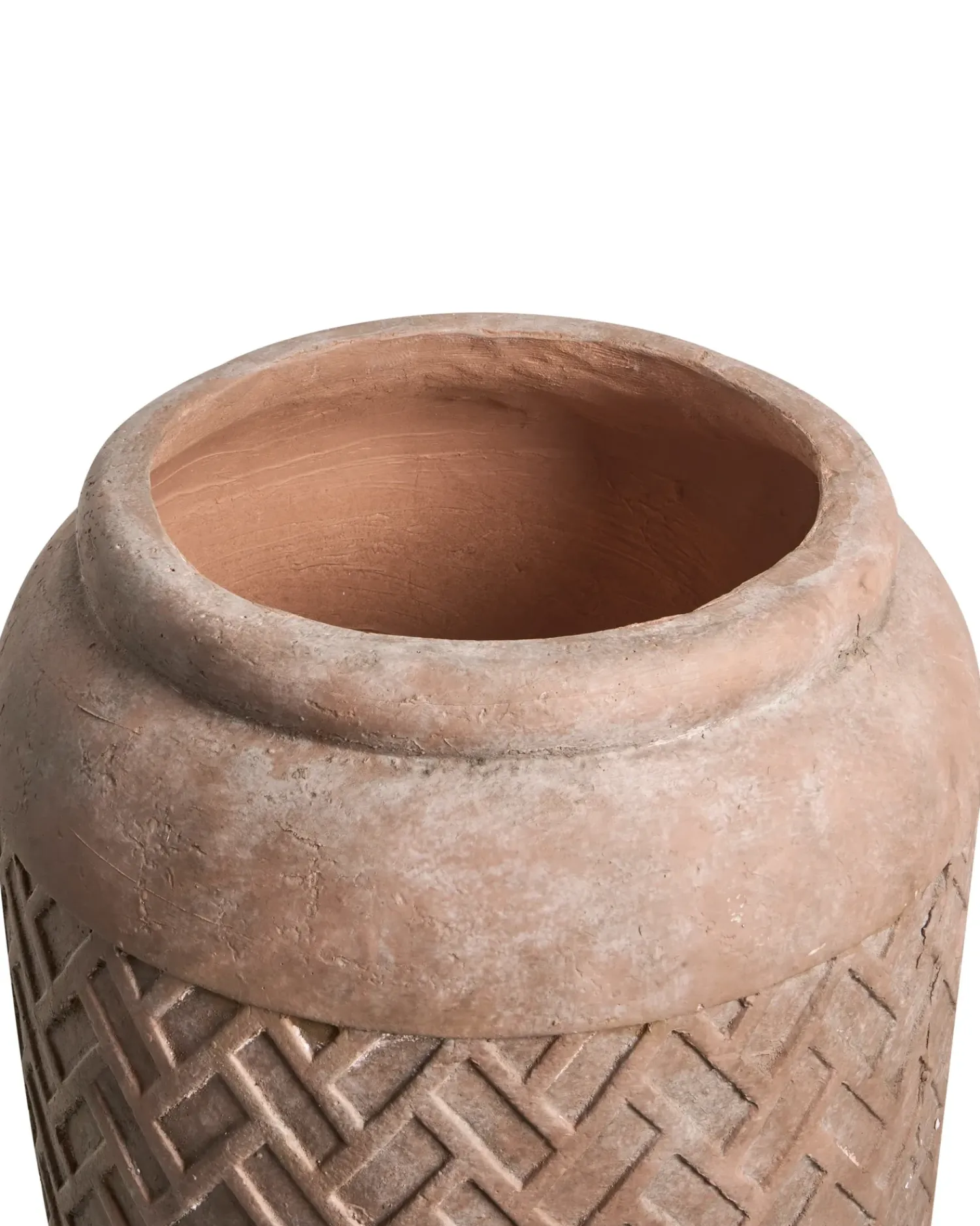 Discount Beliani Vaso per piante GERAKAS 35 cm Beige