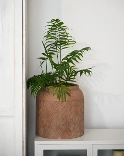 Discount Beliani Vaso per piante GERAKAS 35 cm Beige