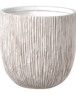 Discount Beliani Vaso per piante HANYUE 42 cm chiaro Beige
