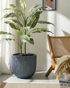 Hot Beliani Vaso per piante HANYUE 42 cm Grigio