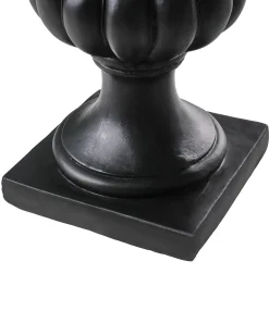 Beliani Vaso per piante KAIR Ceramica 42 cm grafite Grigio