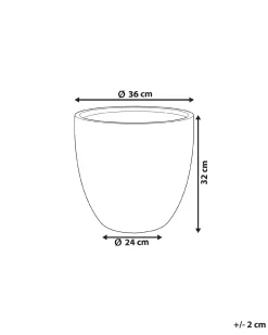 Sale Beliani Vaso per piante KANNIA Bianco sporco Beige