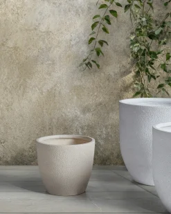 Sale Beliani Vaso per piante KANNIA Bianco sporco Beige