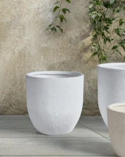 Best Beliani Vaso per piante KANNIA Bianco