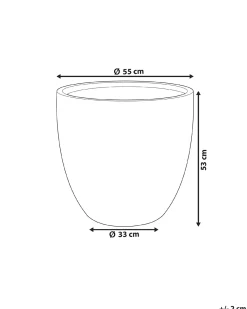 Hot Beliani Vaso per piante KANNIA Bianco
