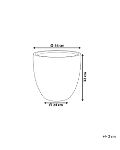 Hot Beliani Vaso per piante KANNIA chiaro Grigio
