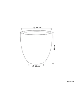 Best Beliani Vaso per piante KANNIA grafite Grigio