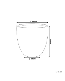 Clearance Beliani Vaso per piante KANNIA grafite Grigio