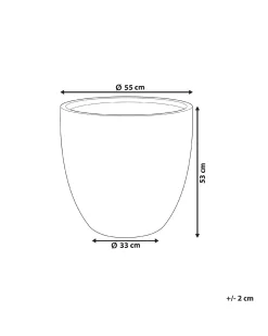New Beliani Vaso per piante KANNIA chiaro Grigio