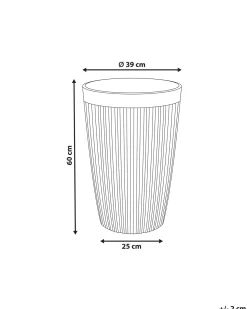 Beliani Vaso per piante KOLA 39 cm Beige