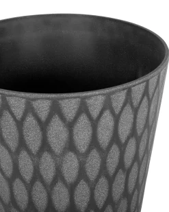 Beliani Vaso per piante LAVRIO 36 cm scuro Grigio