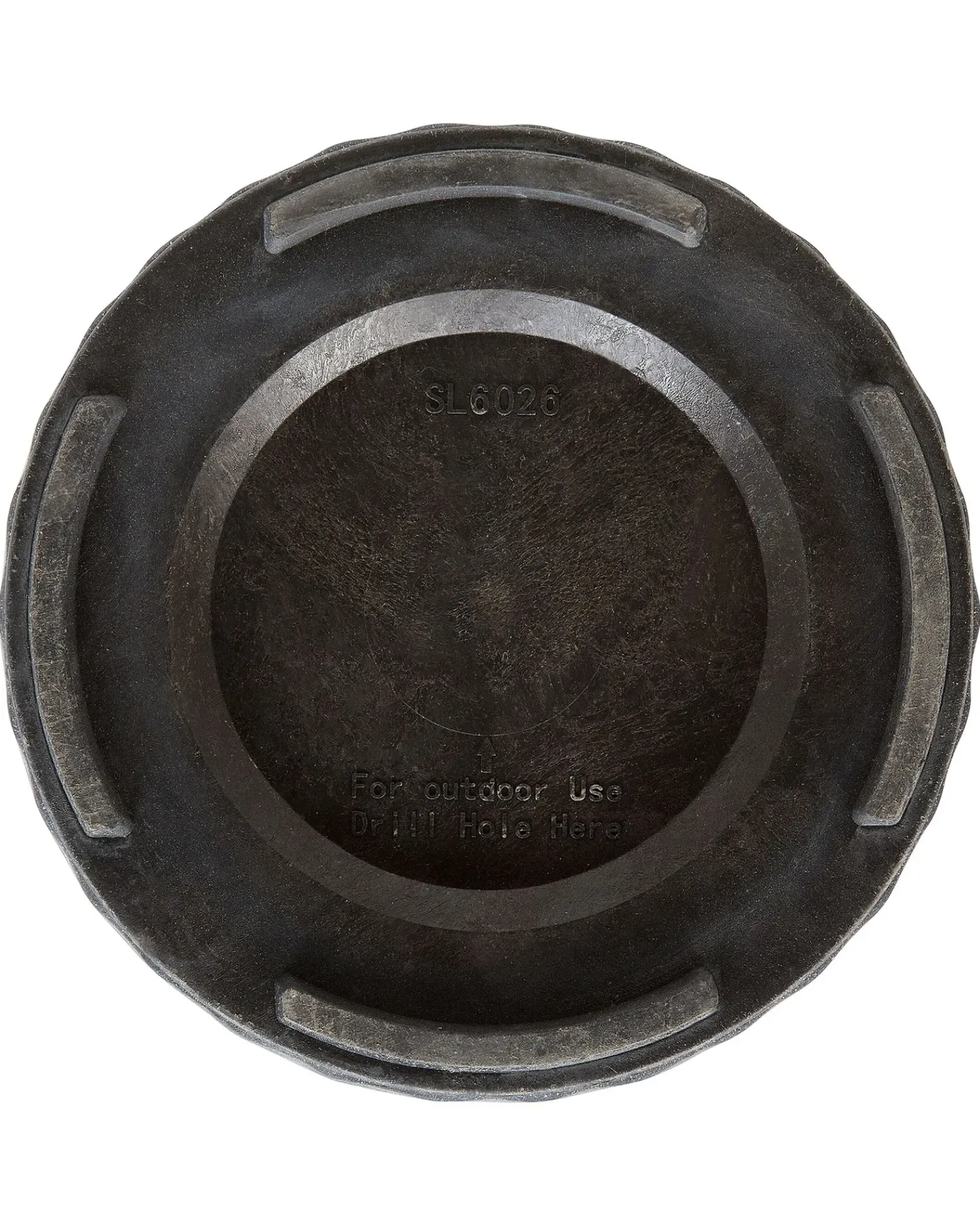 Beliani Vaso per piante LAVRIO 36 cm scuro Grigio