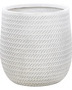Best Beliani Vaso per piante LIVADIA sporco Bianco