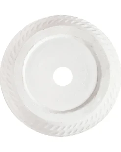 Beliani Vaso per piante LIVADIA 20 cm sporco Bianco