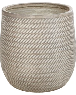 Beliani Vaso per piante LIVADIA Tortora Beige
