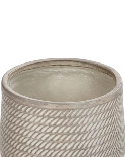 Beliani Vaso per piante LIVADIA Tortora Beige