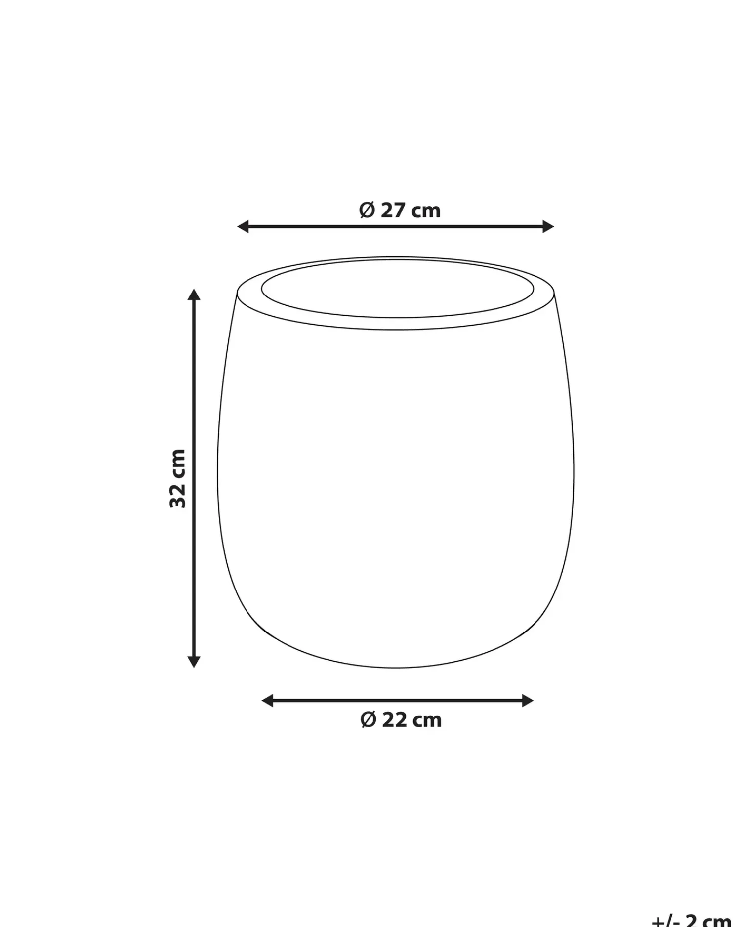 Outlet Beliani Vaso per piante LIVADIA oliva Verde