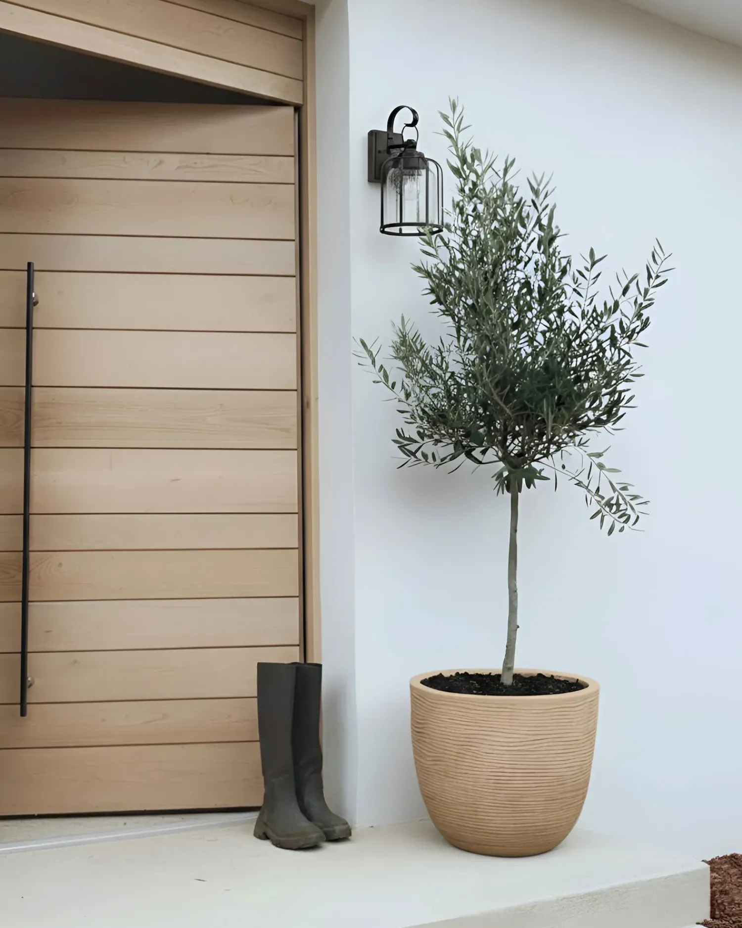 Online Beliani Vaso per piante LIXOURI 47 cm Beige