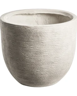 Outlet Beliani Vaso per piante LIXOURI 47 cm chiaro Grigio