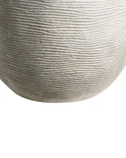 Outlet Beliani Vaso per piante LIXOURI 47 cm chiaro Grigio