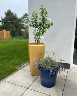 Online Beliani Vaso per piante MODI 40 cm Oro