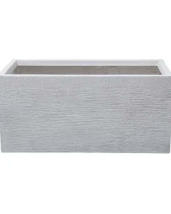 Discount Beliani Vaso per piante MYRA 80 cm Bianco