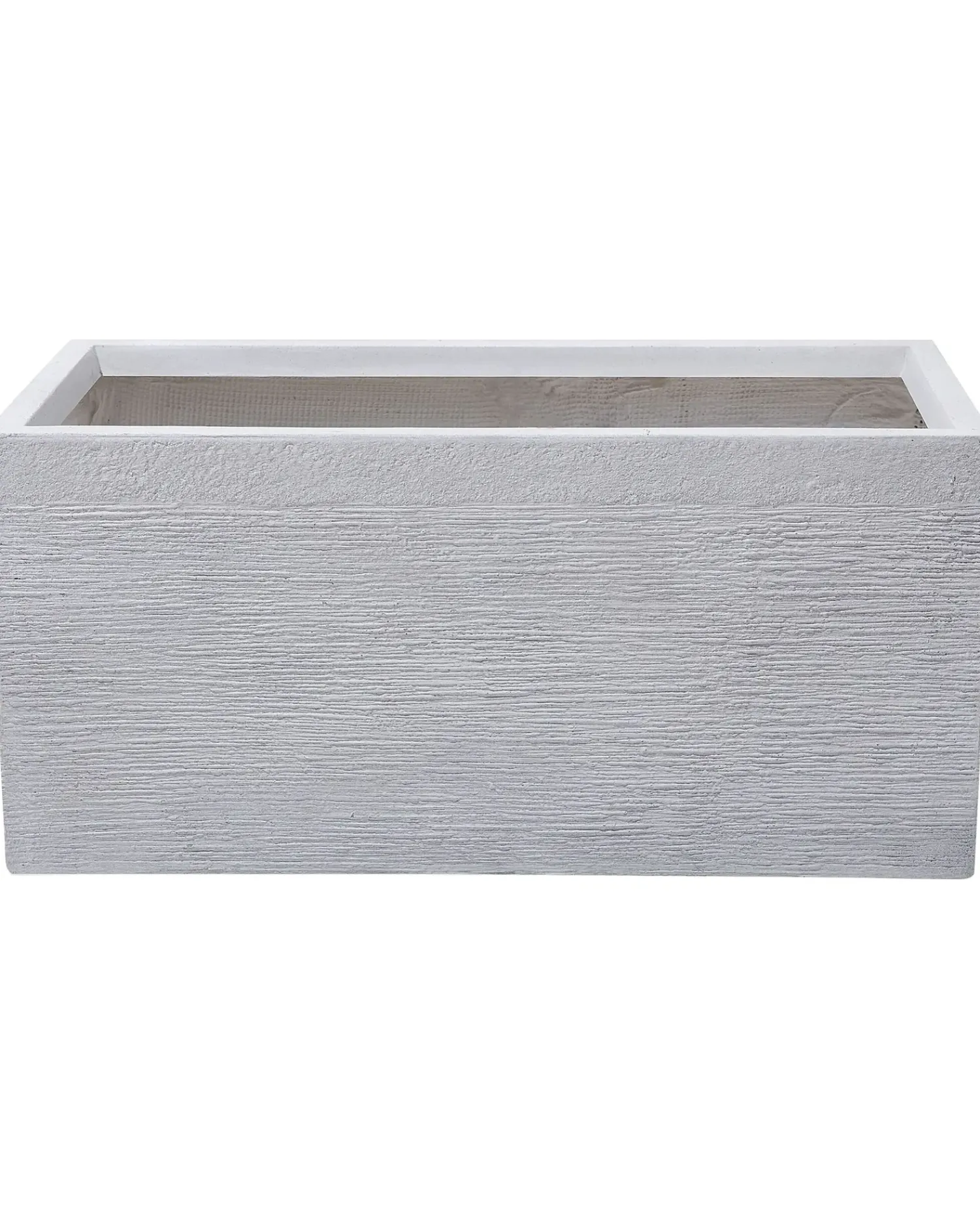 Discount Beliani Vaso per piante MYRA 80 cm Bianco