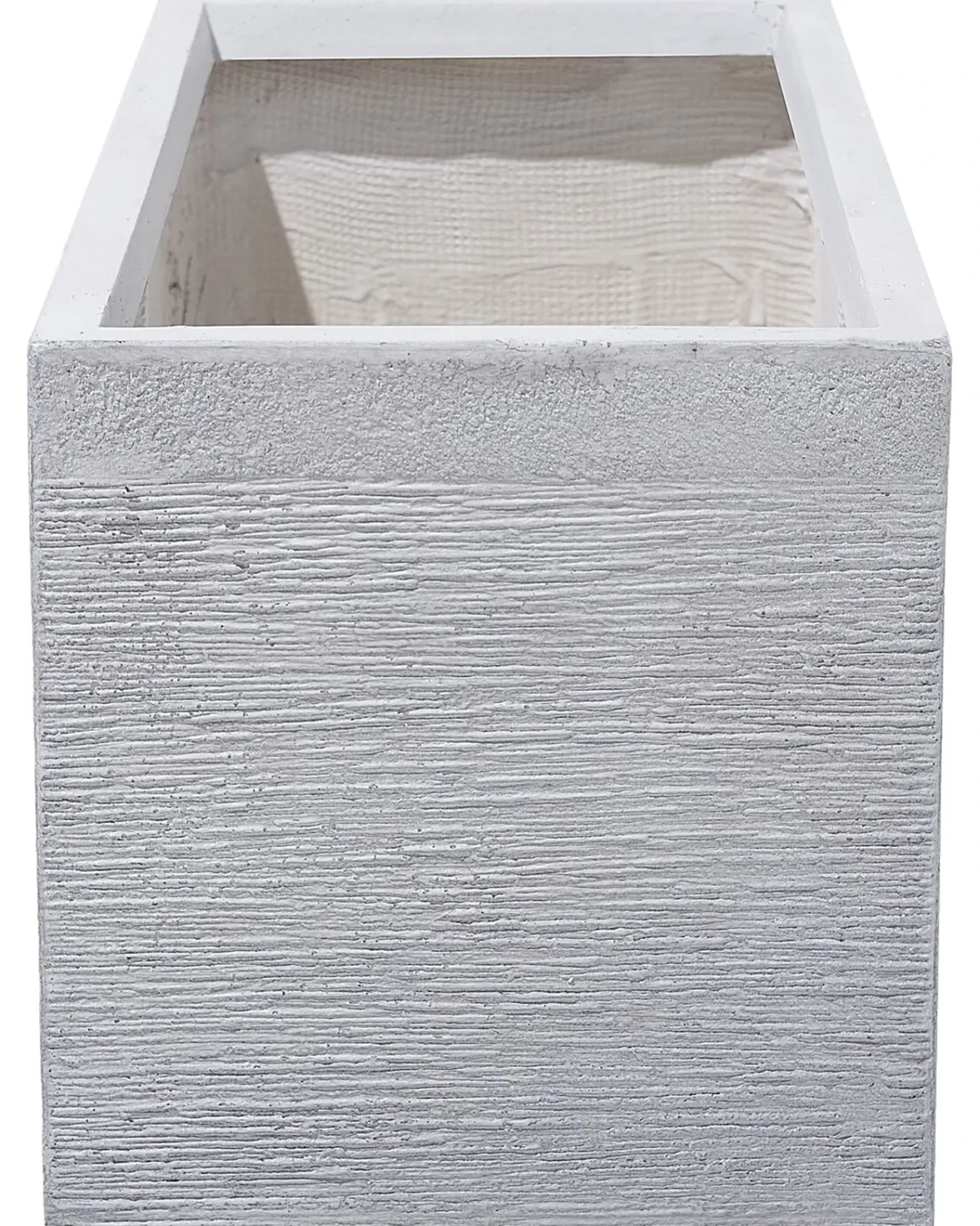 Discount Beliani Vaso per piante MYRA 80 cm Bianco