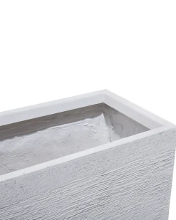 Discount Beliani Vaso per piante MYRA 80 cm Bianco
