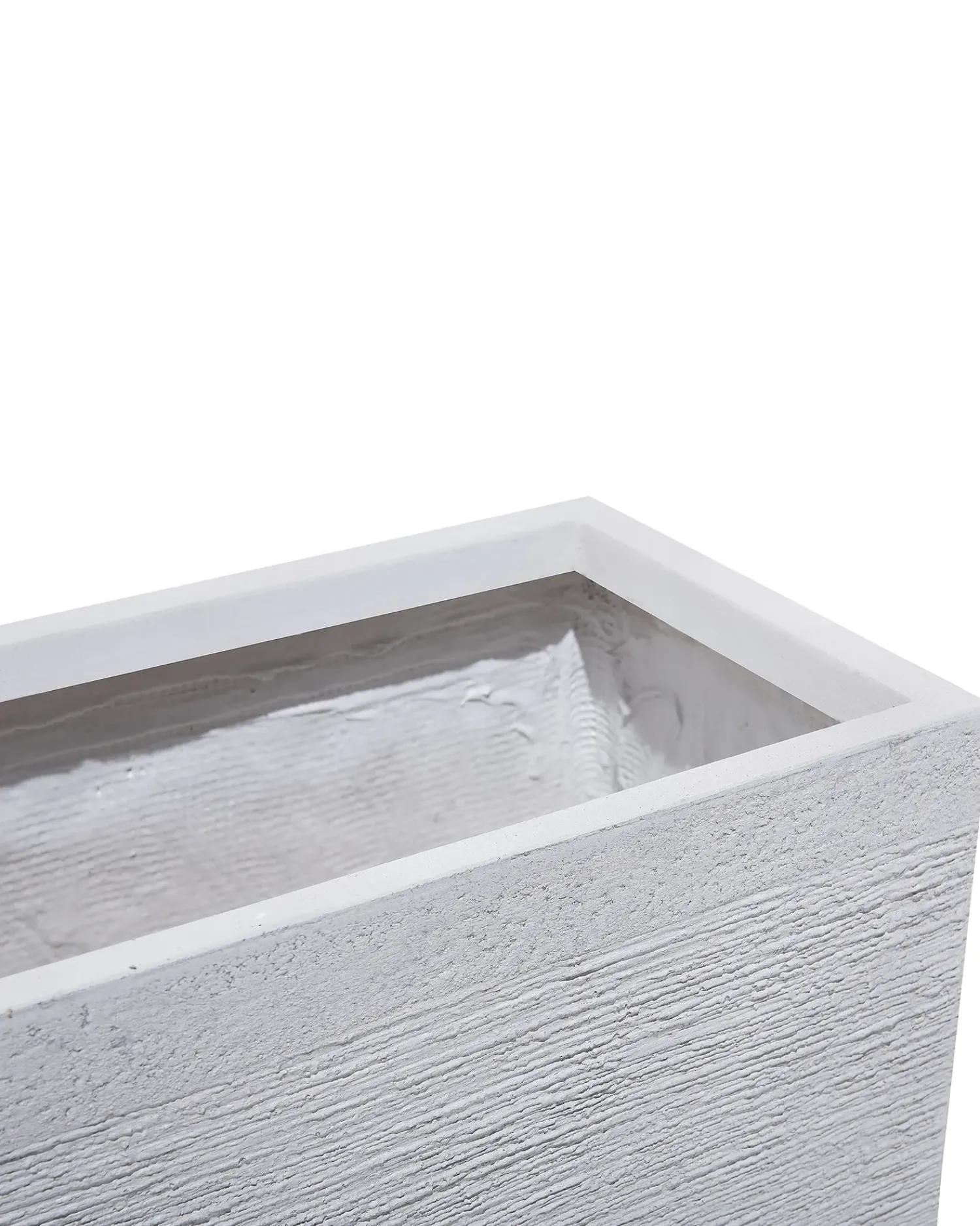 Discount Beliani Vaso per piante MYRA 80 cm Bianco