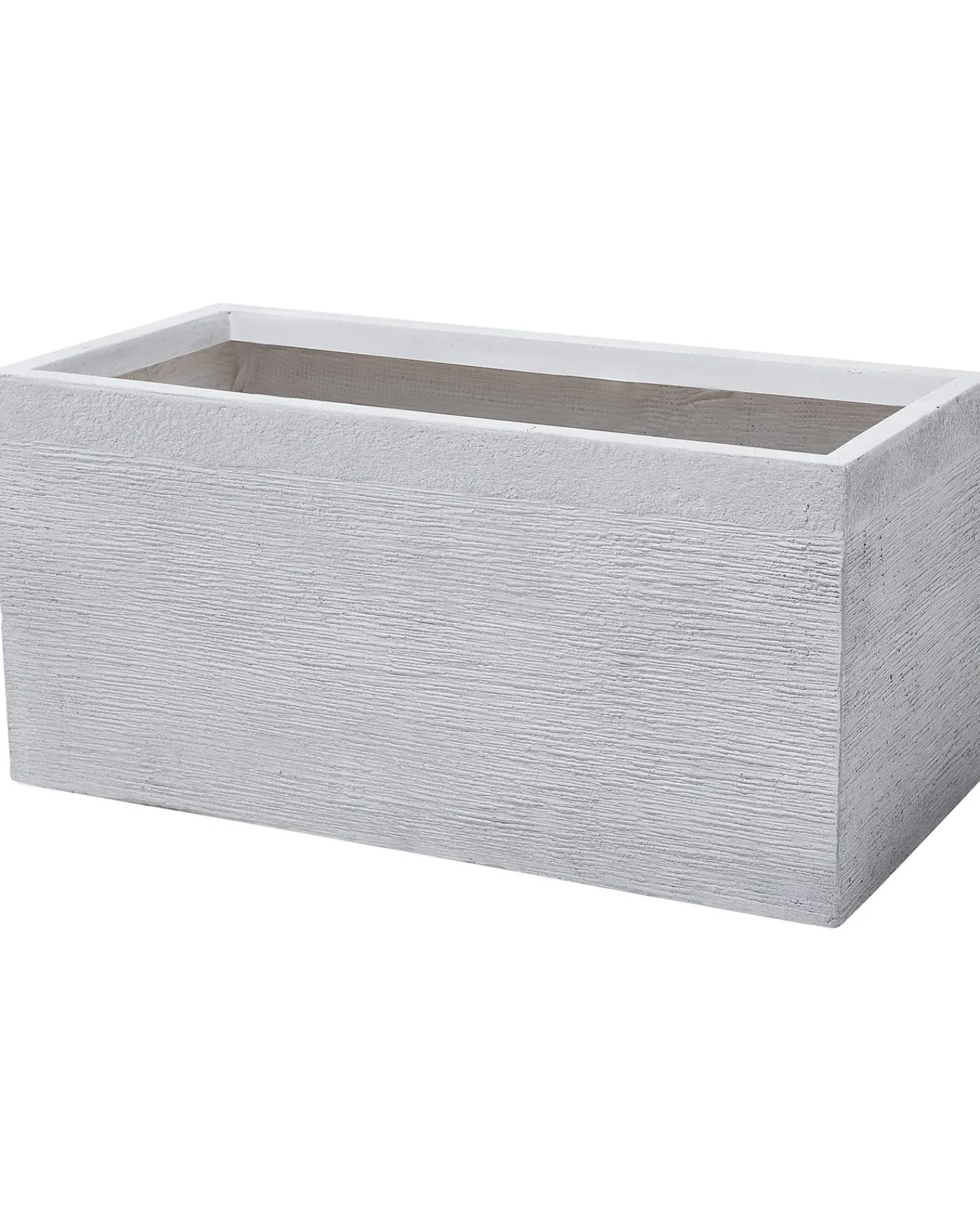Discount Beliani Vaso per piante MYRA 80 cm Bianco