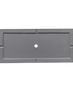 Best Beliani Vaso per piante MYRA 80 cm Grigio