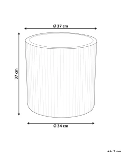 Discount Beliani Vaso per piante OREOI sporco Bianco
