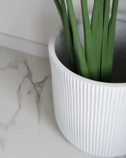 Discount Beliani Vaso per piante OREOI sporco Bianco
