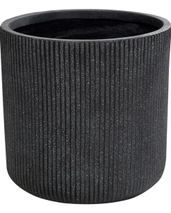 Beliani Vaso per piante OREOI grafite Grigio