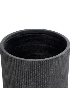 Beliani Vaso per piante OREOI grafite Grigio