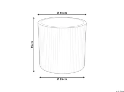 Sale Beliani Vaso per piante OREOI grafite Grigio