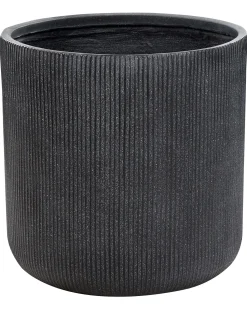 New Beliani Vaso per piante OREOI grafite Grigio