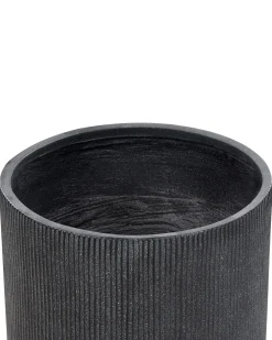 New Beliani Vaso per piante OREOI grafite Grigio