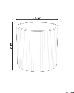 New Beliani Vaso per piante OREOI grafite Grigio