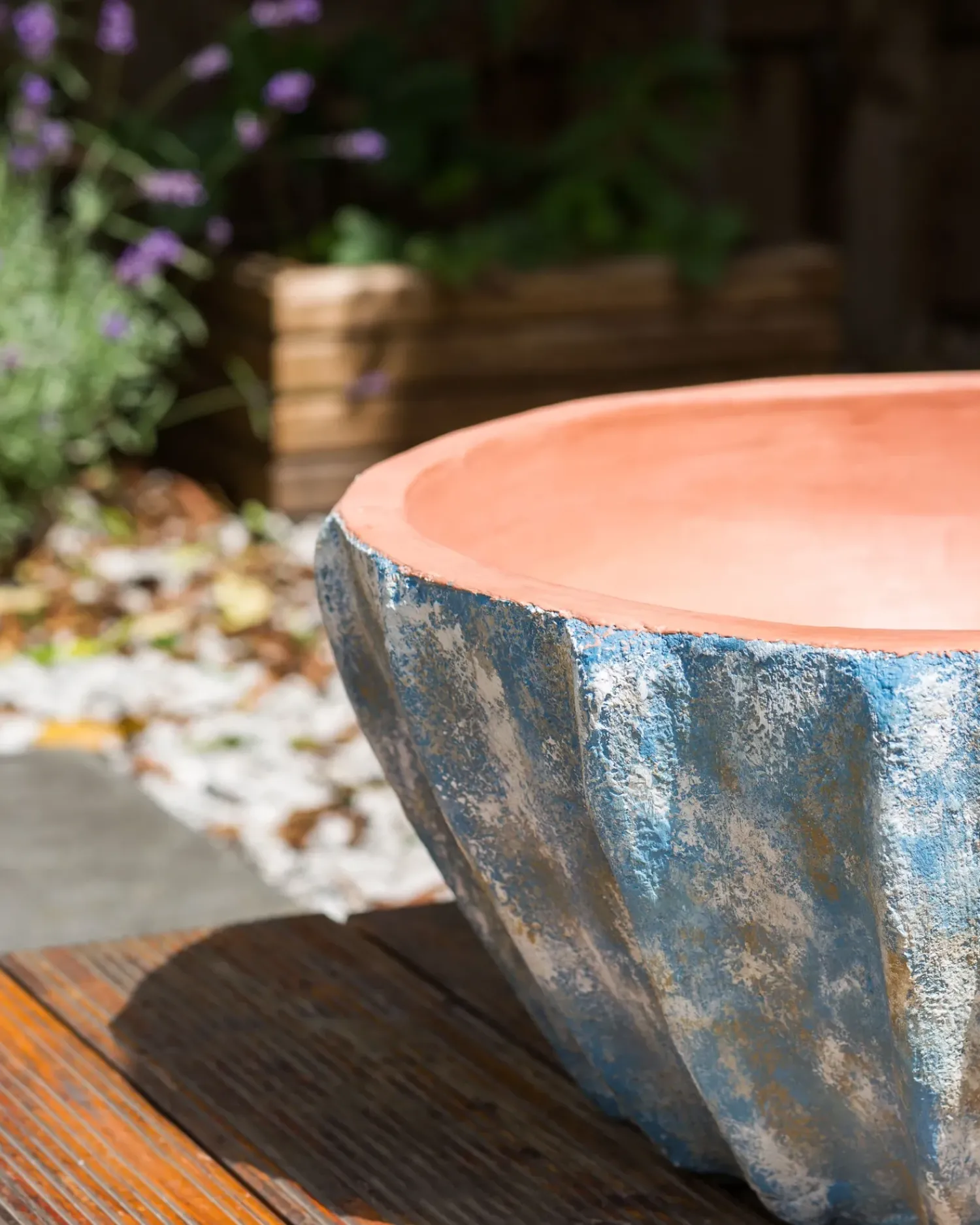 Sale Beliani Vaso per piante OSTRYA 51 cm Blu