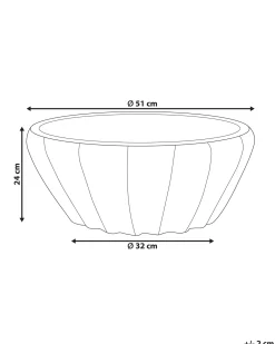 Sale Beliani Vaso per piante OSTRYA 51 cm Blu