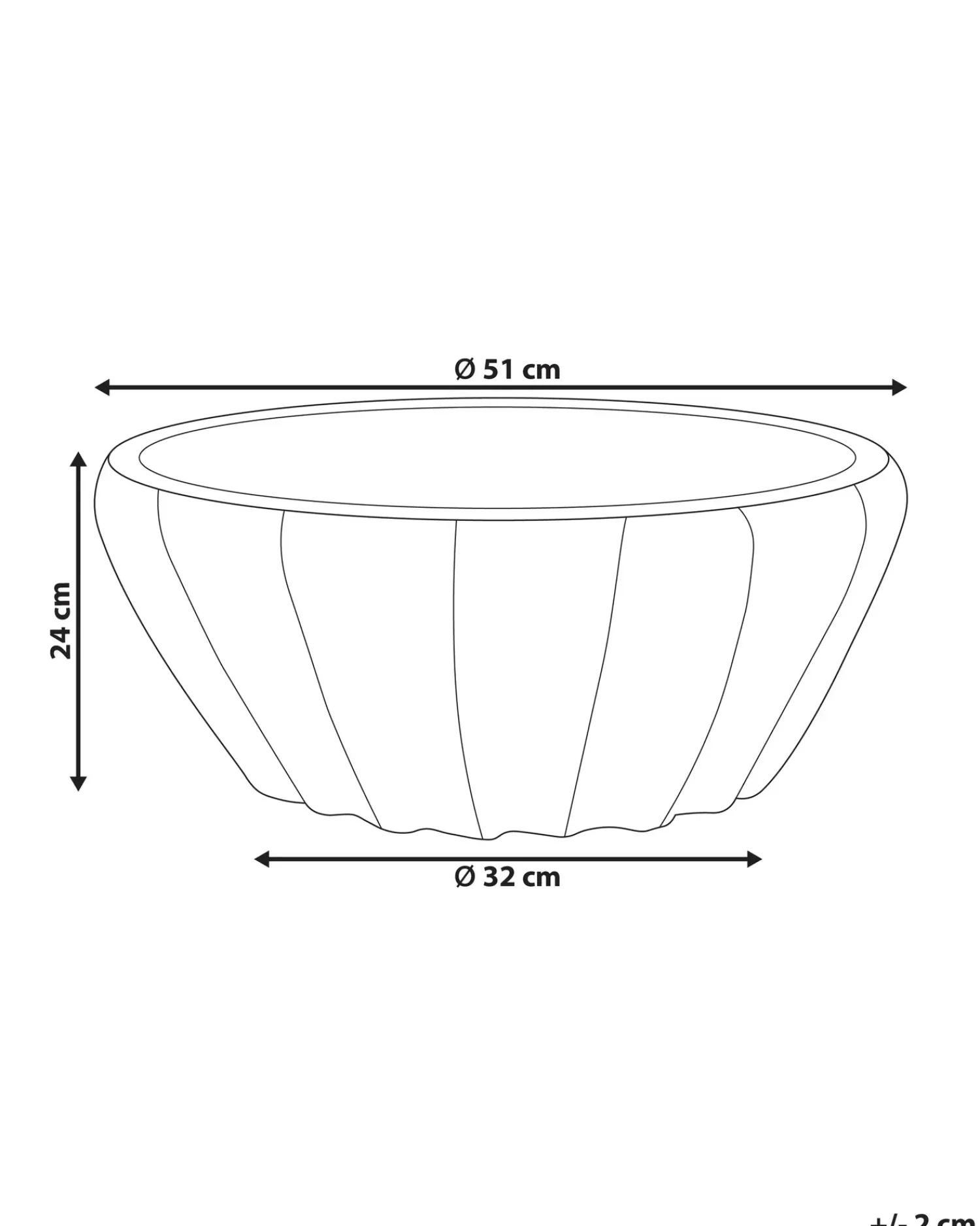 Sale Beliani Vaso per piante OSTRYA 51 cm Blu