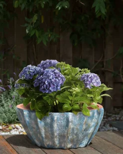 Sale Beliani Vaso per piante OSTRYA 51 cm Blu